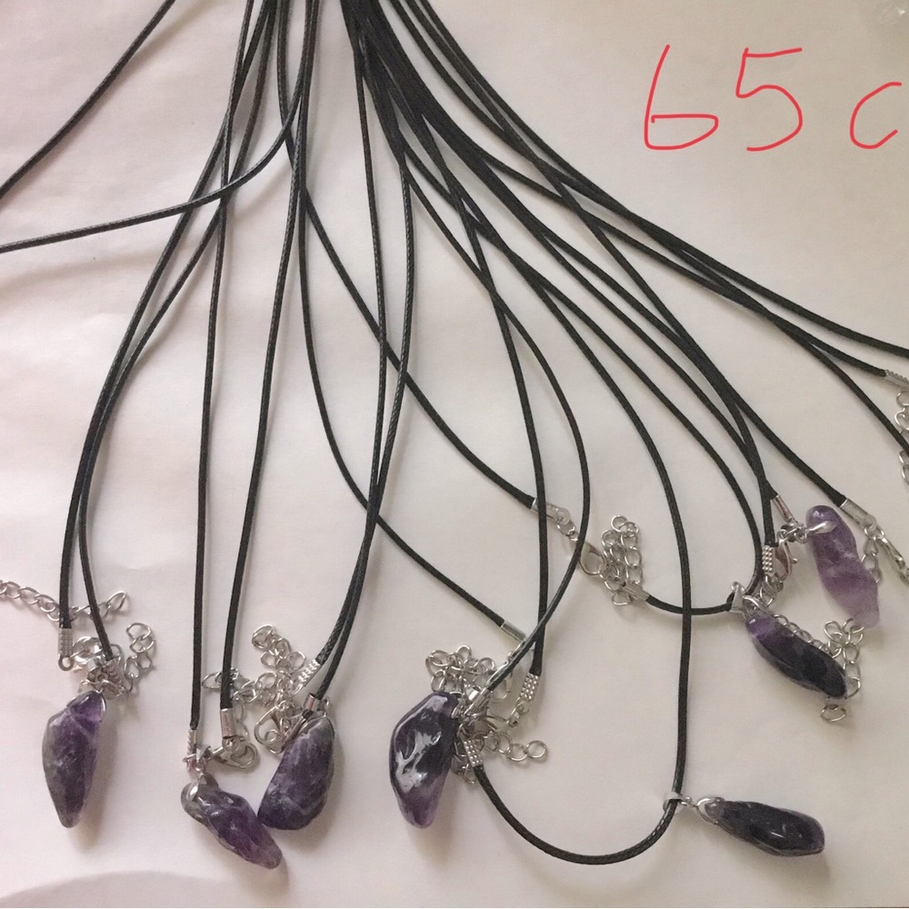 Natural purple crystals